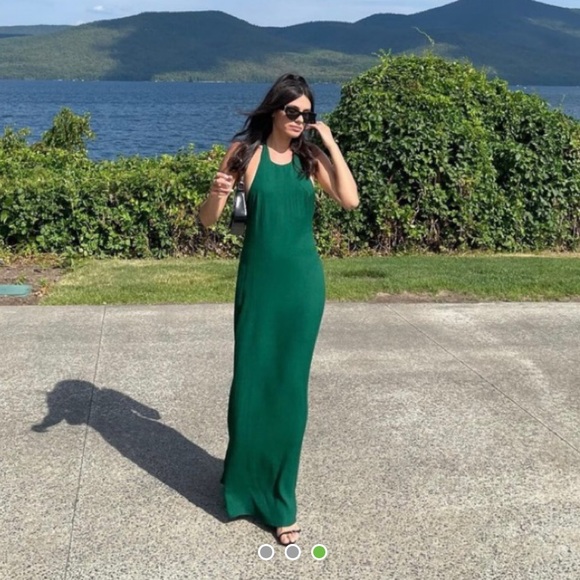 REFORMATION GREEN DRESS - SIZE XS - Picture 3 of 3